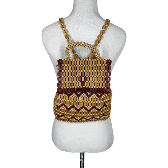 Vintage | Bags | Vintage Handmade Mini Beaded Backpack Boho  display picture 1